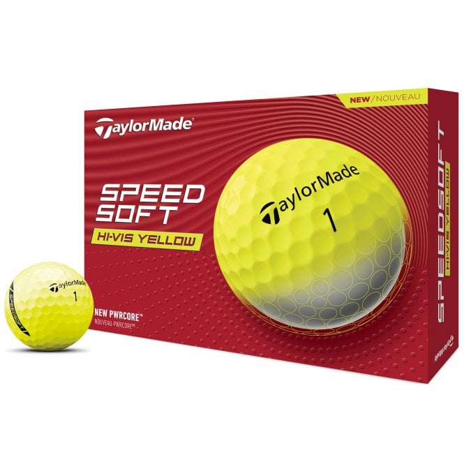 TaylorMade  2024 SpeedSoft Yellow Golf Balls dozen