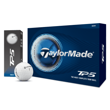 TaylorMade 2026 TP5 White Golf Balls - Dozen