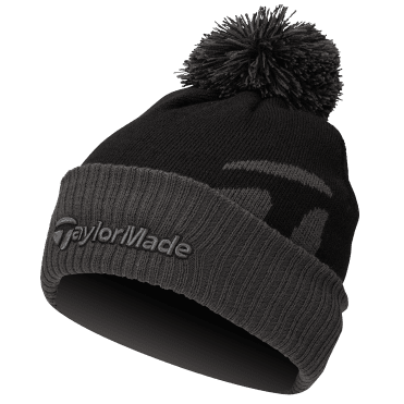 TaylorMade Bobble Beanie Hat - Black