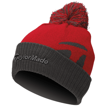 TaylorMade Bobble Beanie Hat - Red