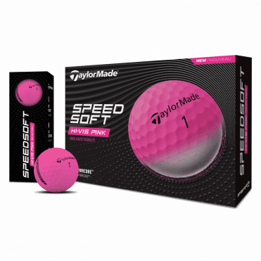 TaylorMade SpeedSoft Pink Golf Ball dozen