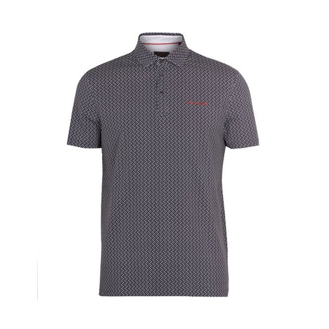 Ted Baker  Wallnot Tee Print Polo - Navy