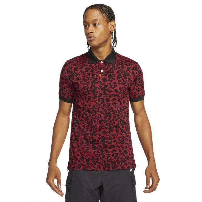 Nike The  Slim Fit Polo - POMEGRANATE/BLACK