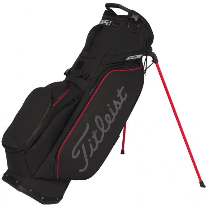 Titleist  PLAYERS S5 StaDry Golf Bag - BLACK/RED/GRAPHITE