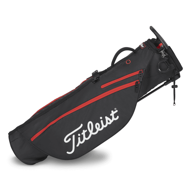 Titleist  Premium Carry Golf Bag Black/Black/Red