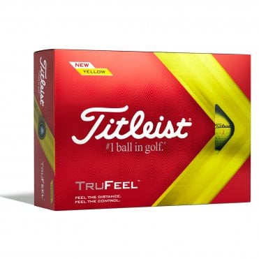 Titlesit TrueFeel Yellow Golf Balls- Personalised Logo or Text