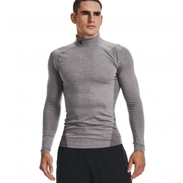 Under Armour ColdGear Compression Mock CHARCOAL HEATHER