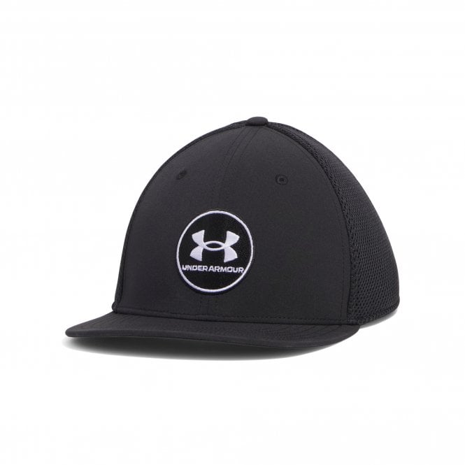 Under Armour  Drive Mid Stretch Fit Cap Black/White