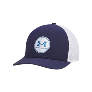 Under Armour Drive Mid Stretch Fit Cap Navy/Aegean