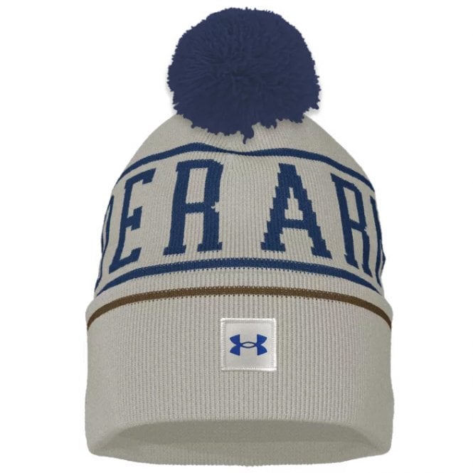 Under Armour  M Halftime Pom Beanie Summit White/Tech Blue