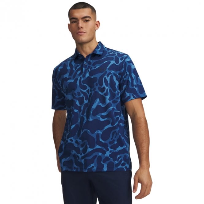 Under Armour  Matchplay Printed Polo Aegean Blue/Academy
