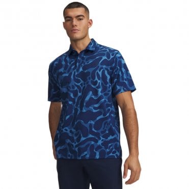 Under Armour Matchplay Printed Polo Aegean Blue/Academy
