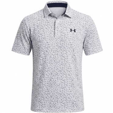 Under Armour Matchplay Printed Polo White/Maroon/Academy