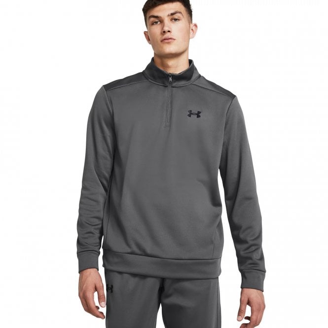 Under Armour  Mens Armour Fleece ¼ Zip CASTLEROCK/Black