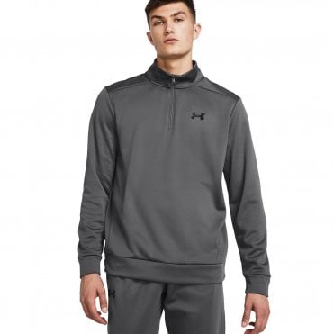 Under Armour Mens Armour Fleece ¼ Zip CASTLEROCK/Black
