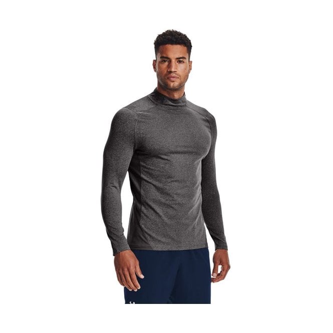Under Armour  Mens ColdGear Armour Fitted Mock - CHARCOAL