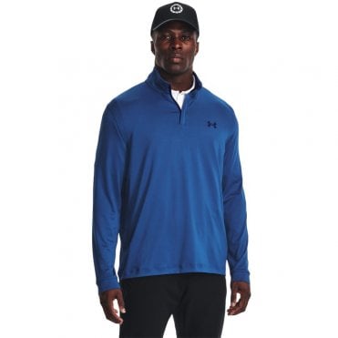 Under Armour Mens Playoff 1/4 Zip Blue Mirage/Navy