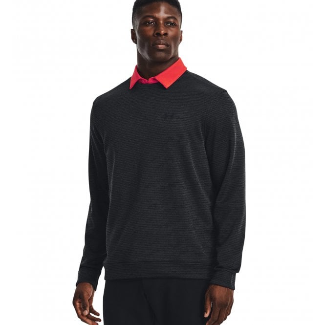 Under Armour  Mens Storm SweaterFleece Crew Black/Black