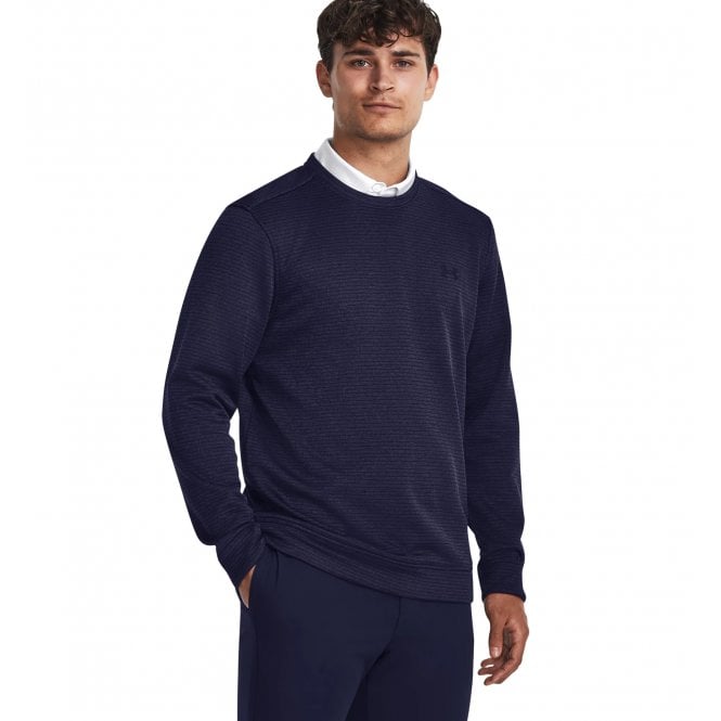 Under Armour  Mens Storm SweaterFleece Crew Midnight Navy
