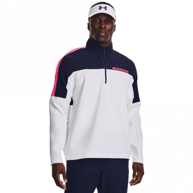 Under Armour  Mens Storm Windstrike HZ White/Navy