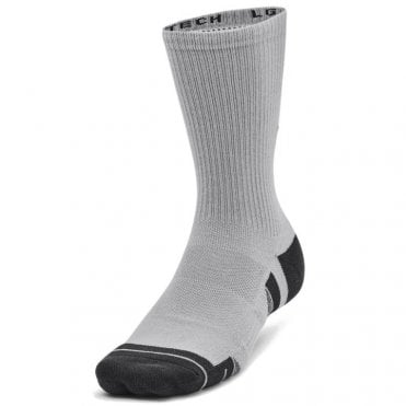 Under Armour Performance Tech 3pk Crew Socks Mod Grey/Black/White