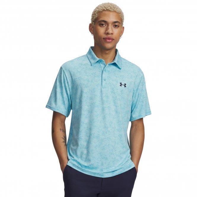 Under Armour  Playoff 3.0 Printed Polo Blue Haze