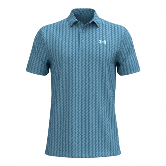 Under Armour  Playoff 3.0 Printed Polo OPAL BLUE/Navy