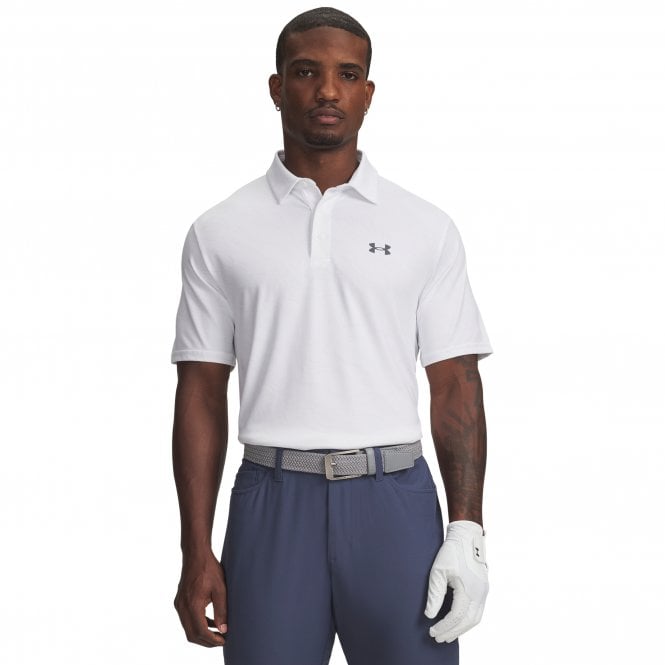 Under Armour  Playoff 3.0 Printed Polo White/Distant Gray
