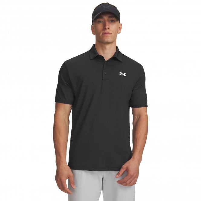 Under Armour  Playoff Jacquard Polo Black/ANTHRACITE