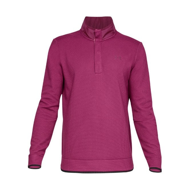 Under Armour  Sweaterfleece Snap Mock - Charged Cherry