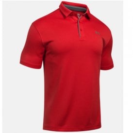 Under Armour Tech Polo - Red/Graphite