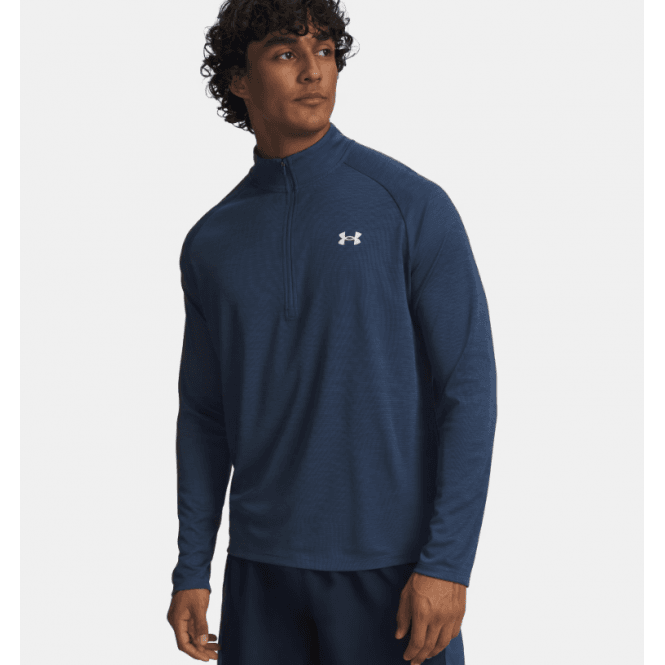 Under Armour  Tech Textured 1/2 Zip Wham Blue/White