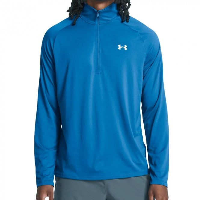 Under Armour  Tech ½ Zip Long Sleeve Photon Blue/White