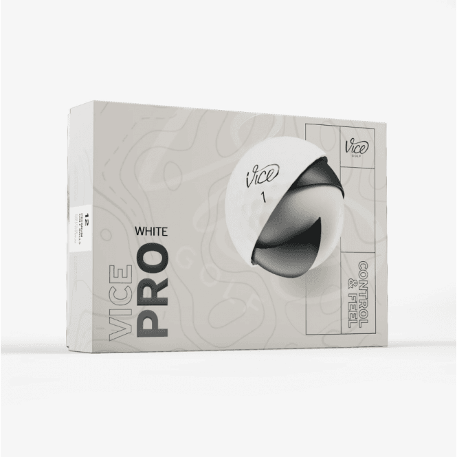 Vice Pro Golf Balls - White - Dozen